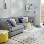 vitra Sofa Mariposa, grauer Bezug