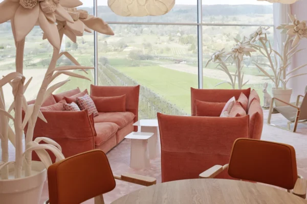 vitra Sofa Mariposa vitra Sofa Mariposa, apricotfarbener Bezug