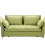 vitra Sofa Mariposa, Freisteller in hellgrünem Stoff