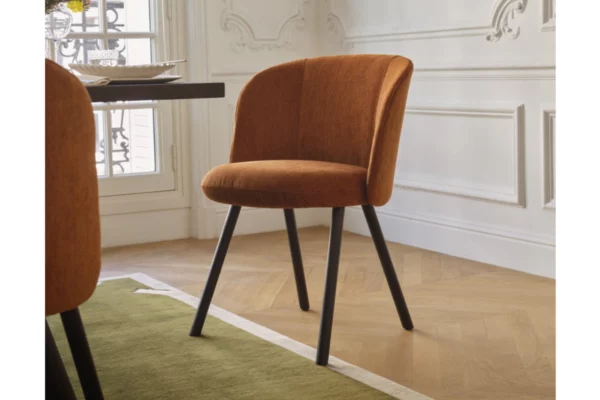 vitra Stuhl Mikado vitra Stuhl Mikado, Stoffbezug, dunkle Füße
