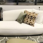 Walter Knoll Recamiere Ishino, Stoff weiß