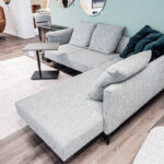Walter Knoll Sofa Muud, Stoffbezug, Ansicht Recamiere