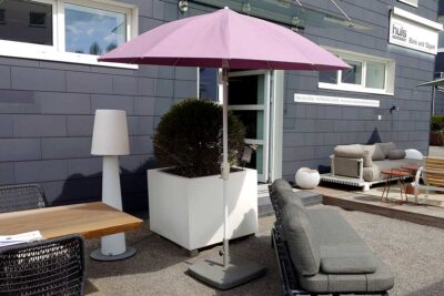 Weishäupl Pagodenschirm, Farbe Malve, Bild 1