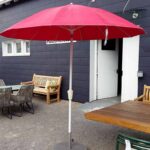 Weishäupl Pagodenschirm, Farbe Kirschrot, Bild 1