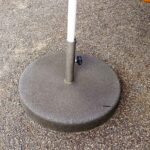 Passender Sockel zu Weishäupl Pagodenschirm, Farbe Kirschrot