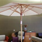 Weishäupl Sonnenschirm Klassiker, Stamm und Streben Esche, Acryltuch Natur, Bild 2