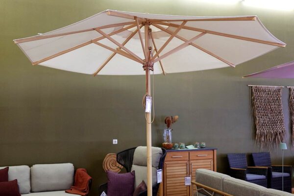 Weishäupl Sonnenschirm Klassiker, Stamm und Streben Esche, Acryltuch Natur, Bild 2 Weishäupl Sonnenschirm Klassiker, Stamm und Streben Esche, Acryltuch Natur, Bild 2