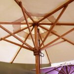 Weishäupl Sonnenschirm Klassiker, Stamm und Streben Esche, Acryltuch Natur, Bild 3