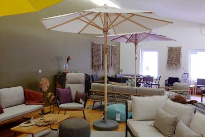 Weishäupl Sonnenschirm Klassiker, Stamm und Streben Esche, Acryltuch Natur, Bild 1