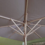 Weishäupl Sonnenschirm Klassiker, Stamm und Streben Esche, Acryltuch Leinen, Bild 2