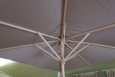 Weishäupl Sonnenschirm Klassiker, Stamm und Streben Esche, Acryltuch Leinen, Bild 2