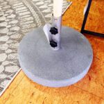 Sockel zu Weishäupl Sonnenschirm Klassiker, Stamm und Streben Esche, Acryltuch Leinen