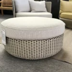 Wittmann Paradise Bird Outdoor, Hocker mit hellem Sitzkissen