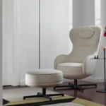 Wittmann Sessel Tuya mit Hocker