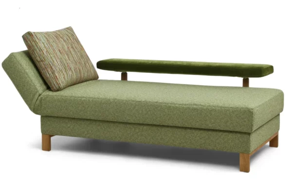 Wolkenweich Liege Solo Wolkenweich Liege Solo, Bezug Stoff grün