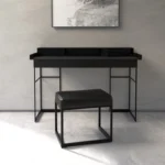 Yomei Sekretär Magic Desk, mit Hocker Flat (schwarz)