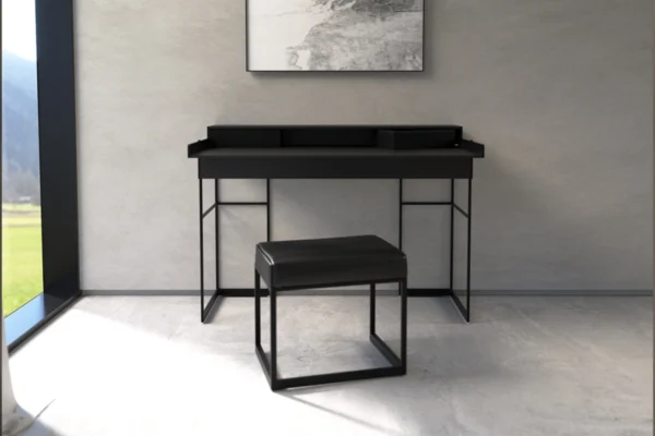 Yomei Sekretär Magic Desk, mit Hocker Flat (schwarz) Yomei Sekretär Magic Desk, mit Hocker Flat (schwarz)