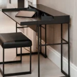 Yomei Sekretär Magic Desk, mit Hocker Flat, seitliche Ansicht